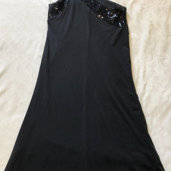 Elegant Black Long Dress - Picture 14 of 16